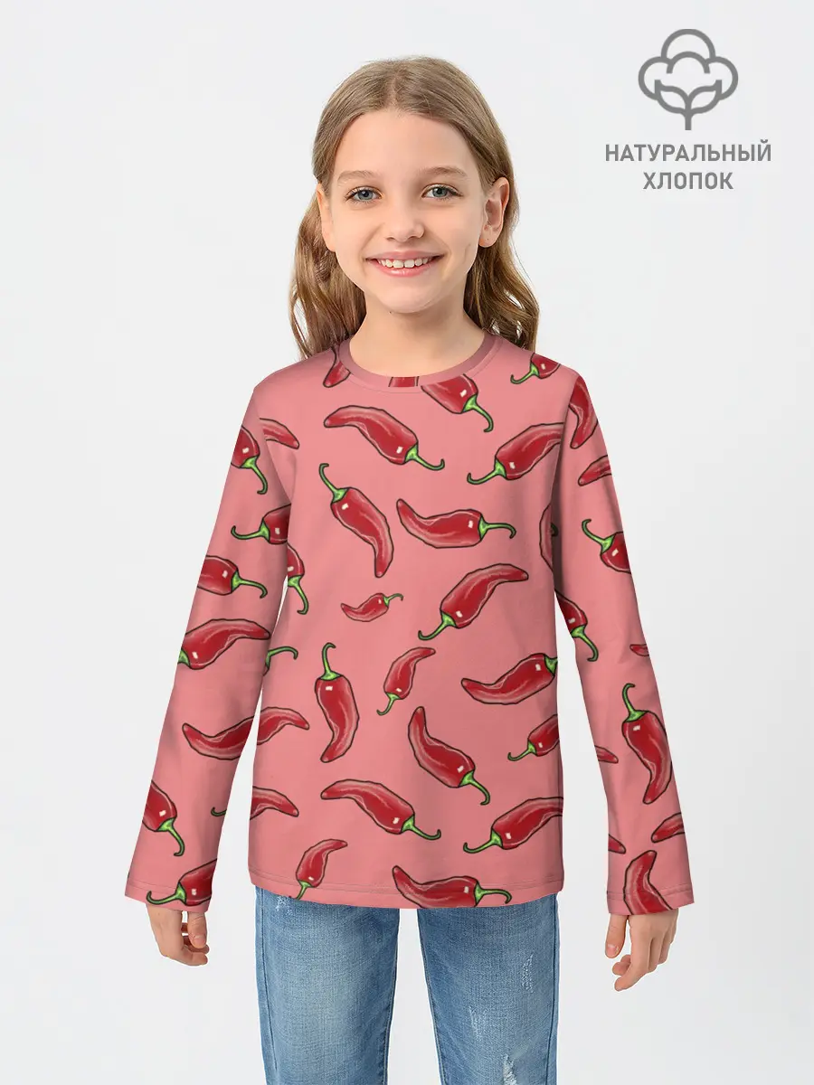 Детский лонгслив / Острый перчик