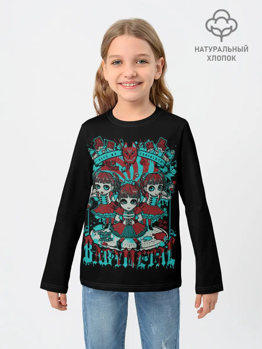 Детский лонгслив / Blue BabyMetal