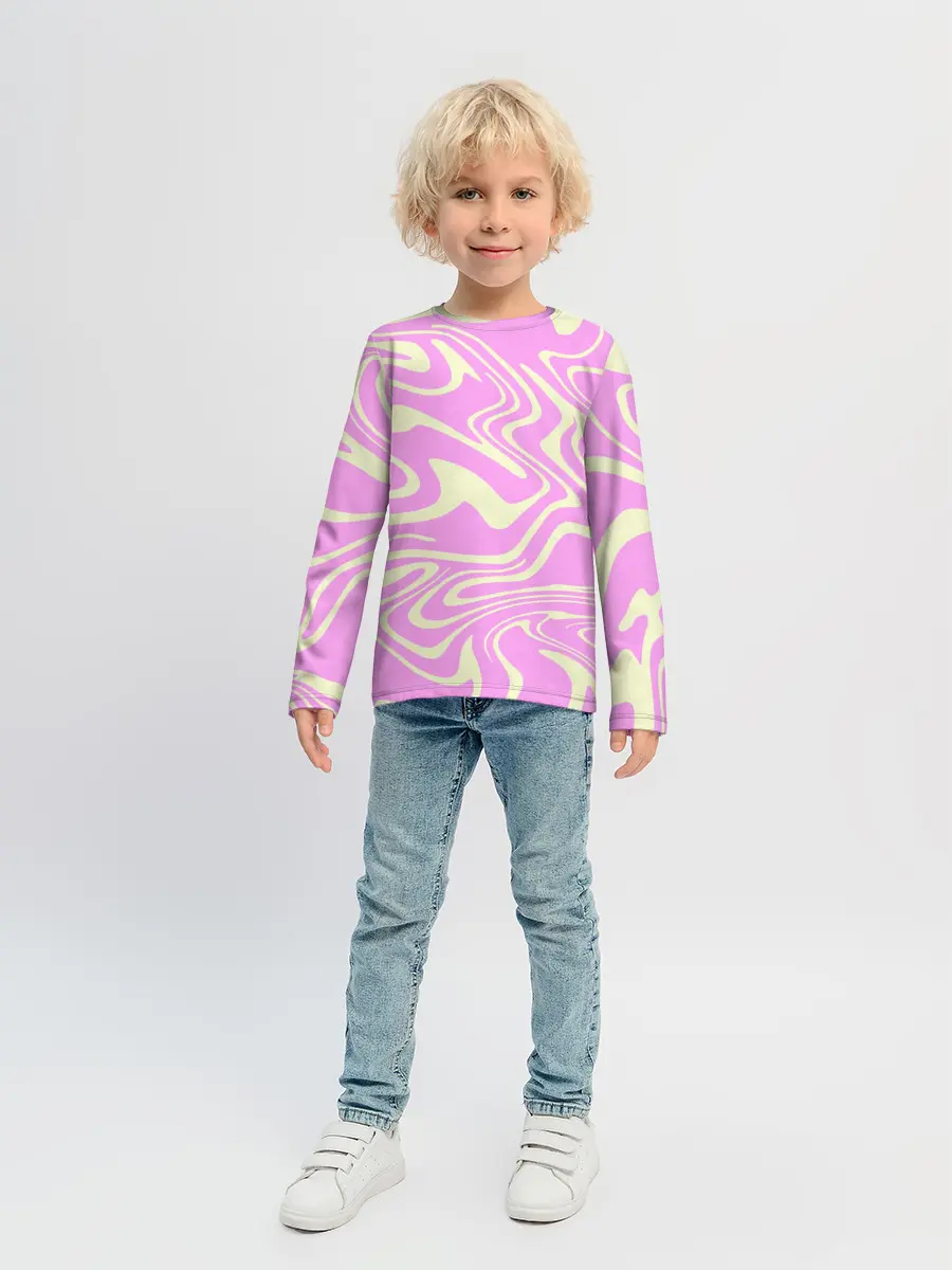 Детский лонгслив / Лолипоп абстракция