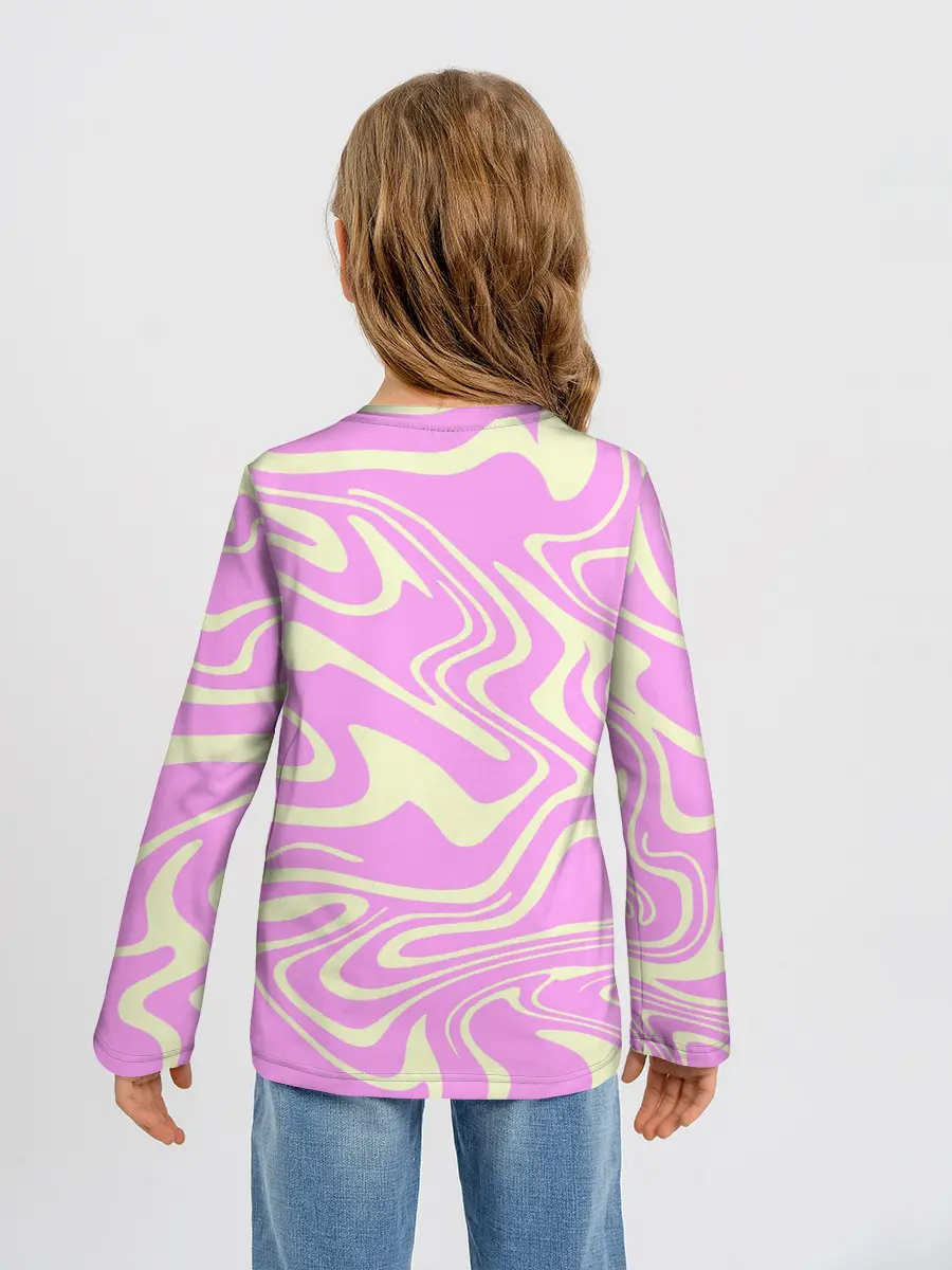 Детский лонгслив / Лолипоп абстракция