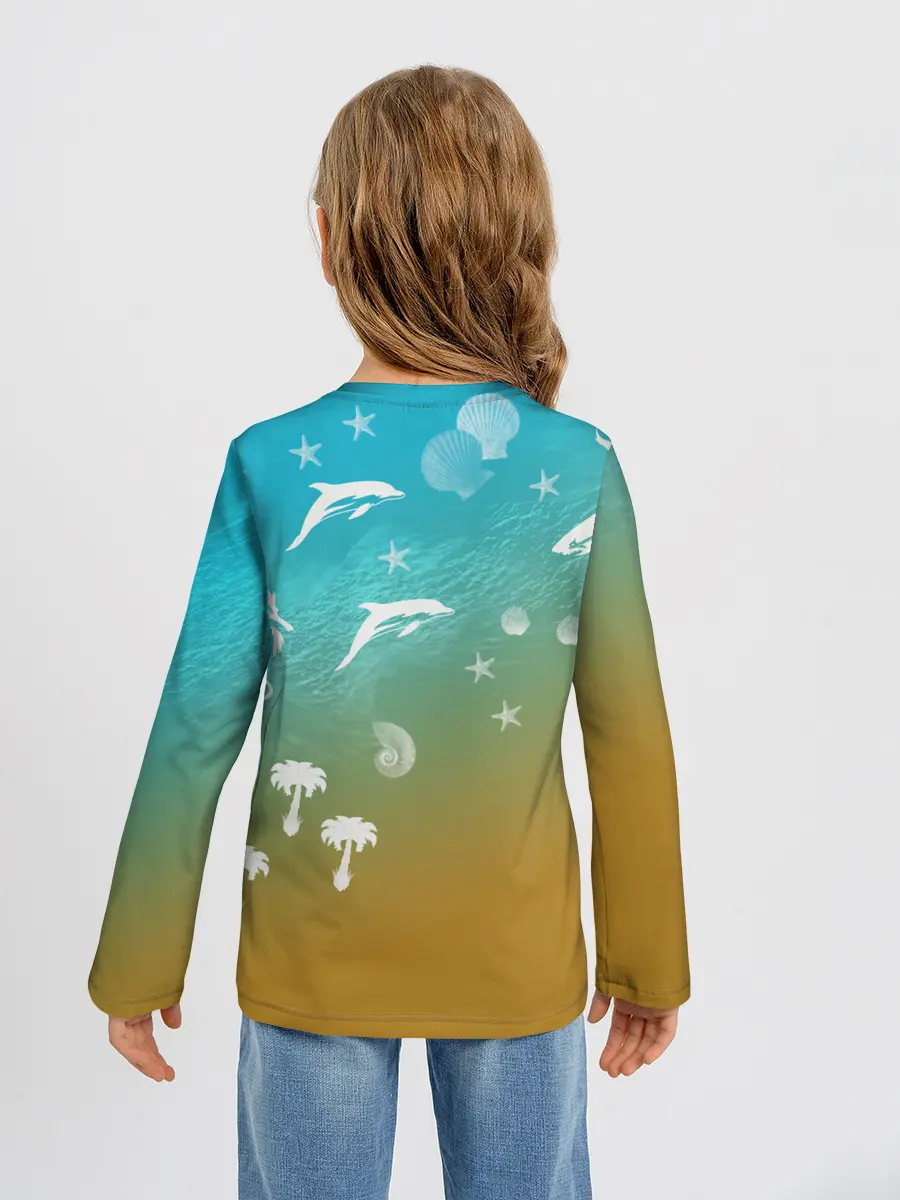 Детский лонгслив / Морское ассорти