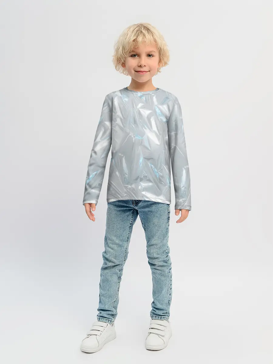 Детский лонгслив / Голографическая текстура