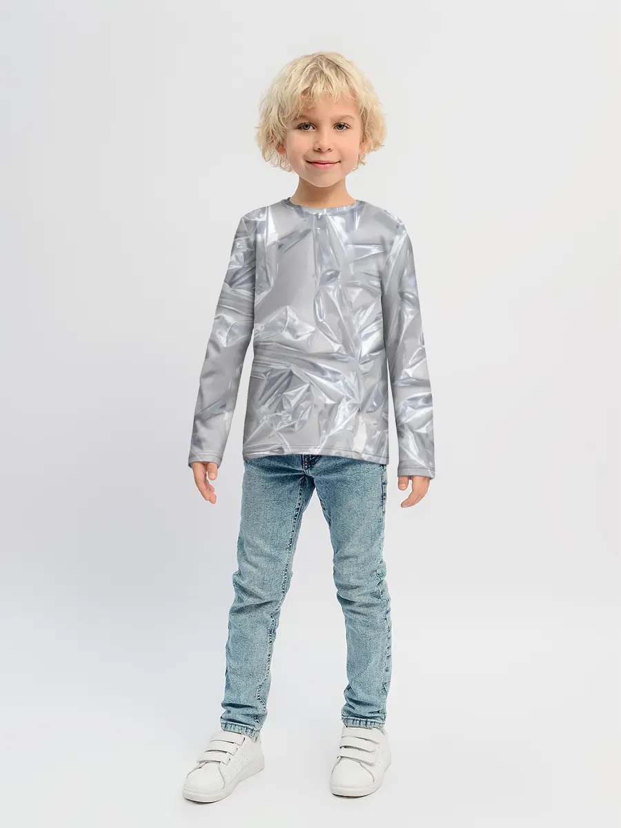 Детский лонгслив / Голографичная фольга