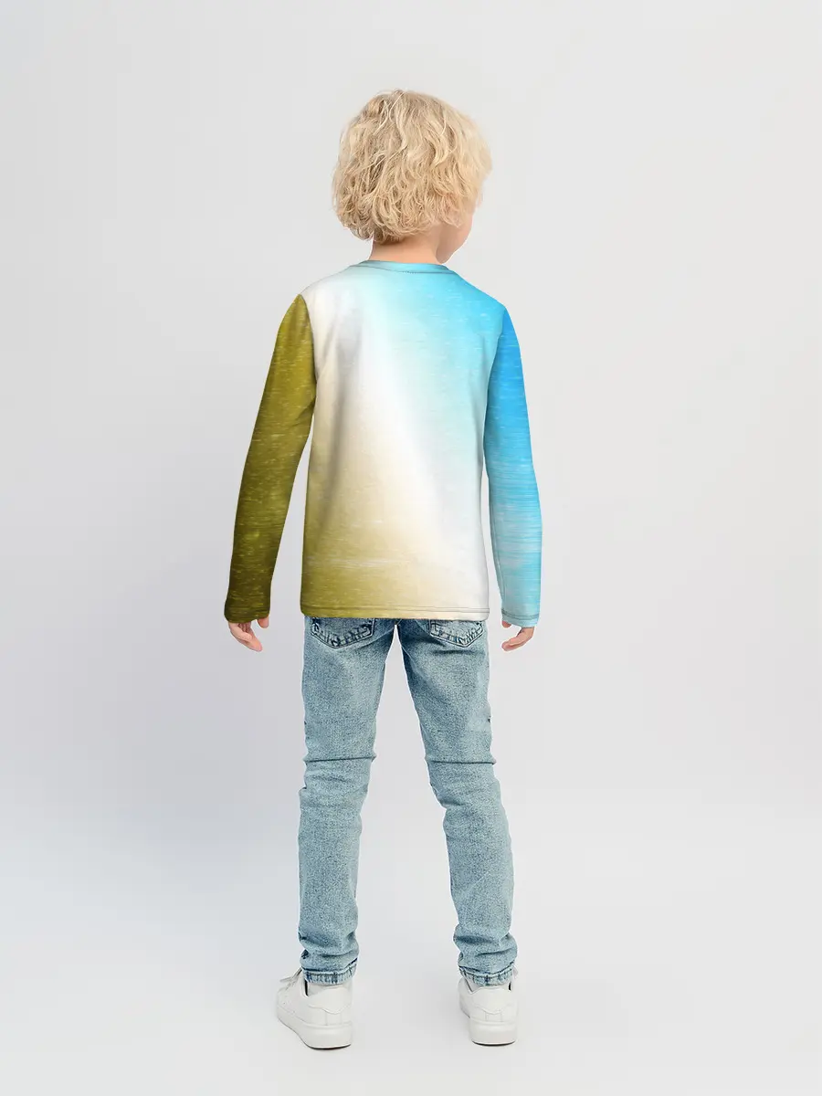 Детский лонгслив / Поп Ит - Глитч