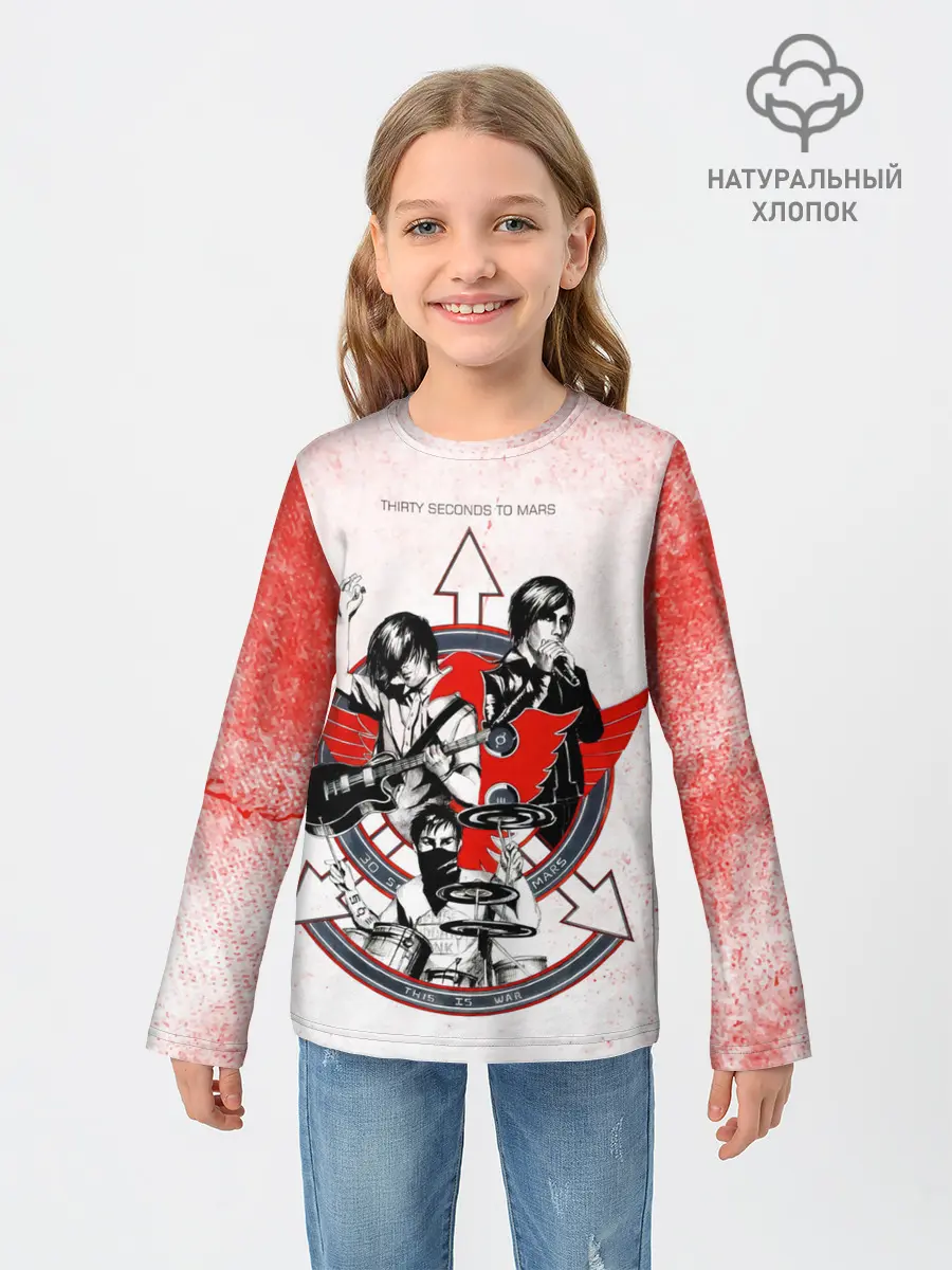 Детский лонгслив / Thirty Seconds to Mars арт группы