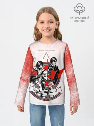 Детский лонгслив / Thirty Seconds to Mars арт группы