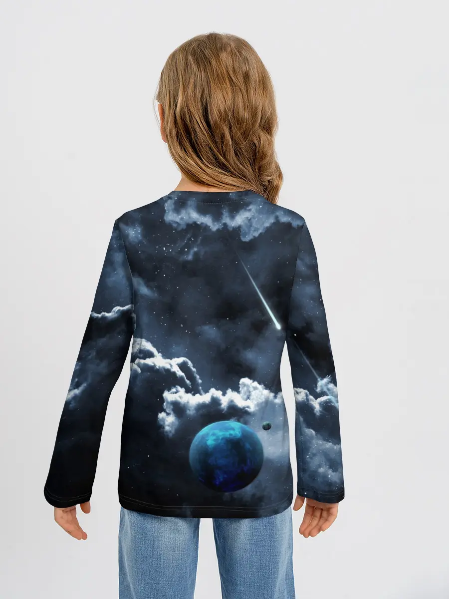 Детский лонгслив / КОСМИЧЕСКИЕ ОБЛАКА