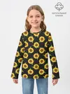 Детский лонгслив / Подсолнухи паттерн