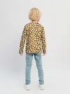 Детский лонгслив / Желтый леопардовый принт