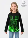 Детский лонгслив / MINECRAFT TEXTURE FIRE