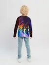Детский лонгслив / Цифровая радуга