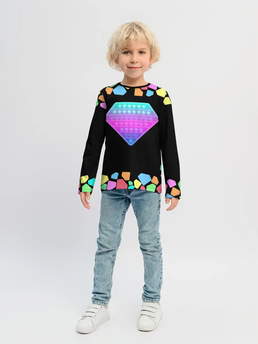 Детский лонгслив / POP IT DIAMOND