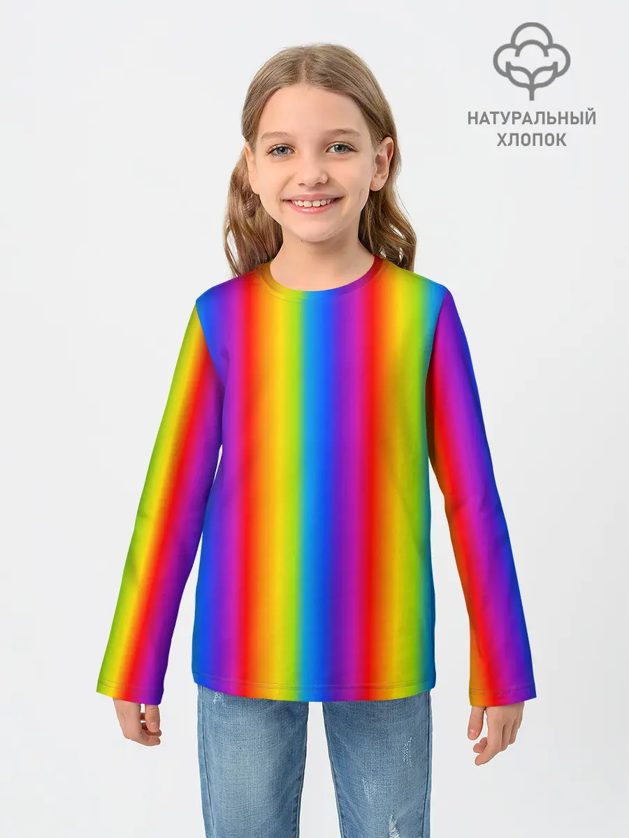 Детский лонгслив / Color gradient