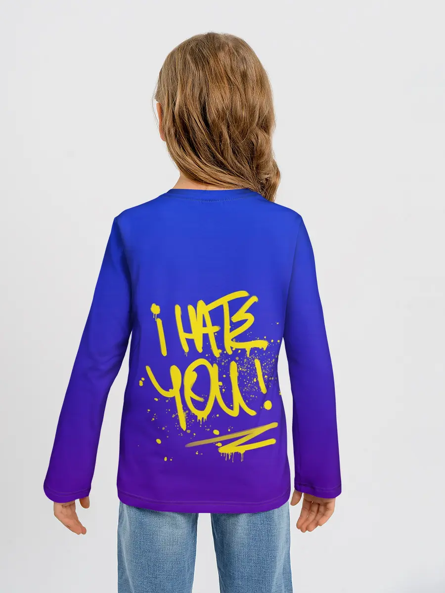 Детский лонгслив / Вандал Арт - СЛАДКИЙ градиент