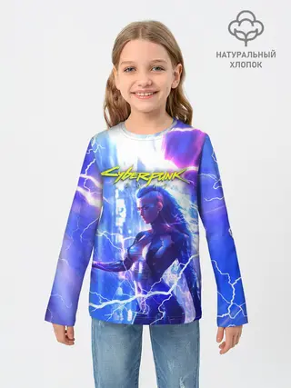 Детский лонгслив / CYBERPUNK 2077 | КИБЕРПАНК