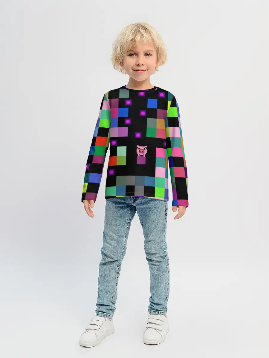 Детский лонгслив / Arcade Pig
