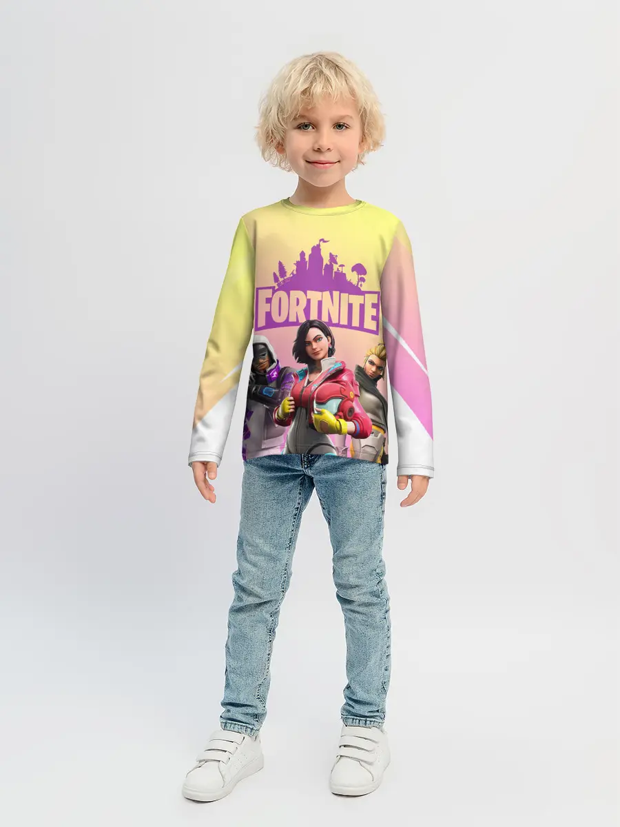 Детский лонгслив / Fortnite Squad