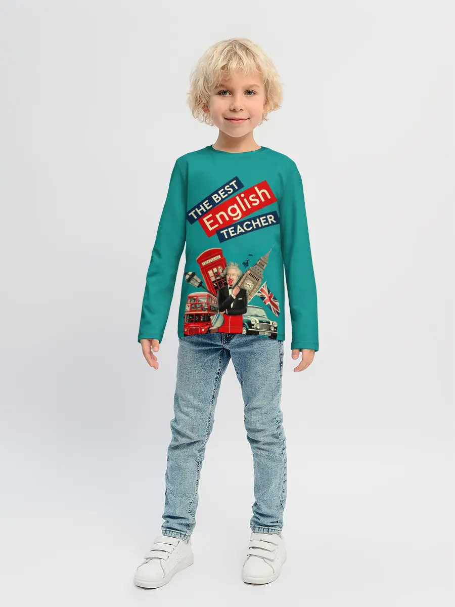 Детский лонгслив / Лучший учитель английского языка