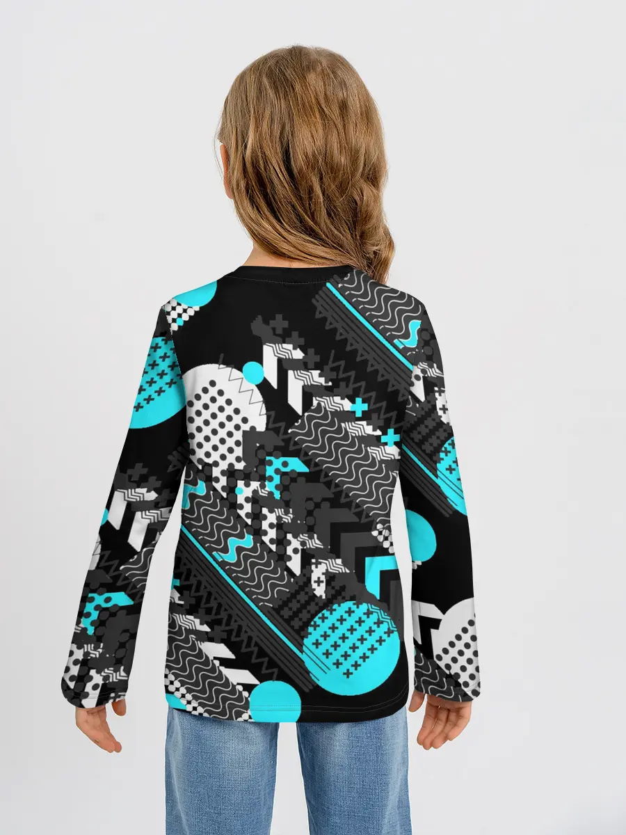Детский лонгслив / Геометрическая форма