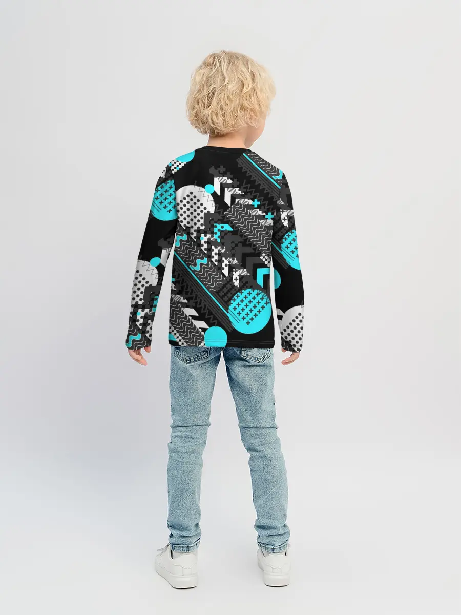 Детский лонгслив / Геометрическая форма