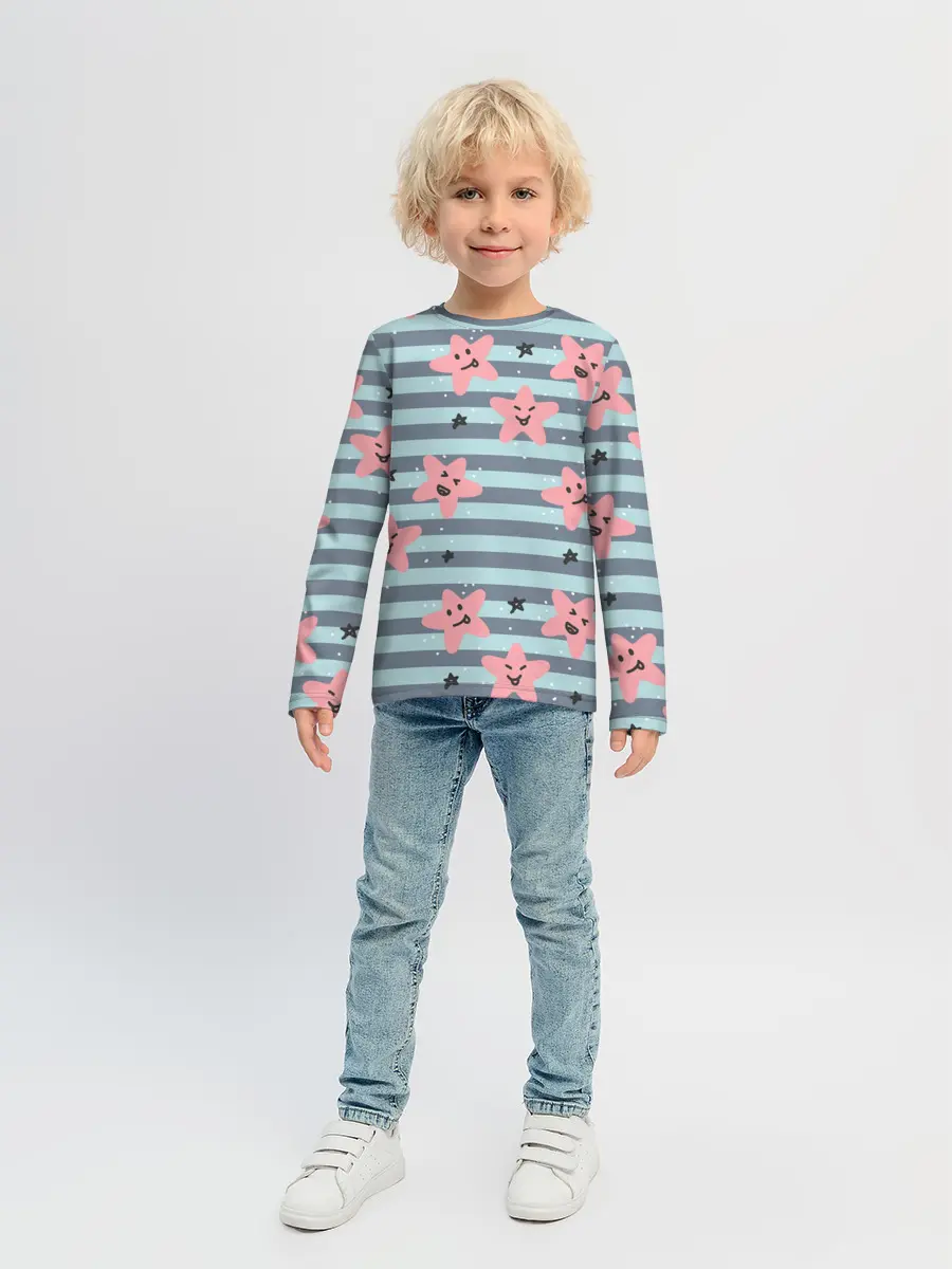 Детский лонгслив / Smiling Stars