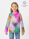 Детский лонгслив / Абстрактный разноцветный узор