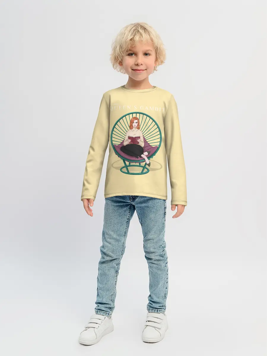Детский лонгслив / Королева на троне