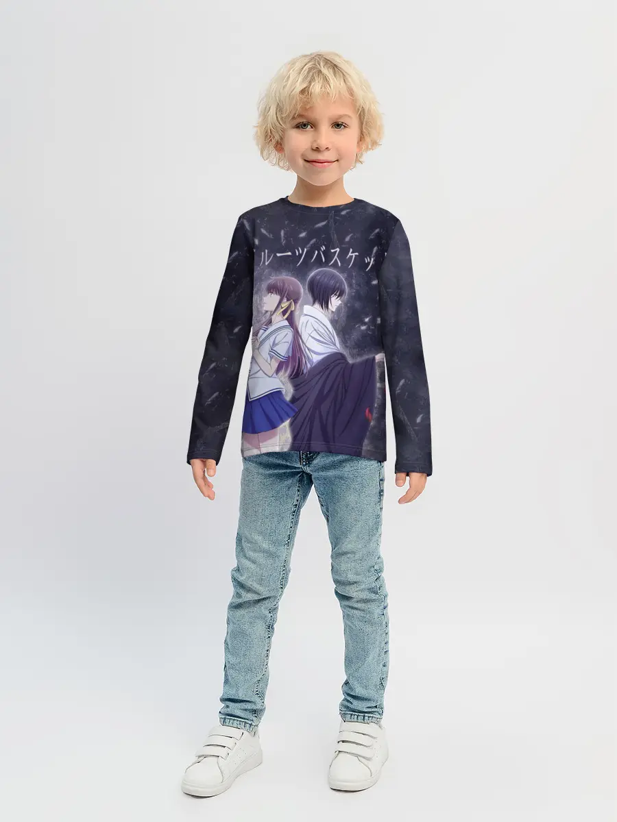 Детский лонгслив / Корзинка фруктов