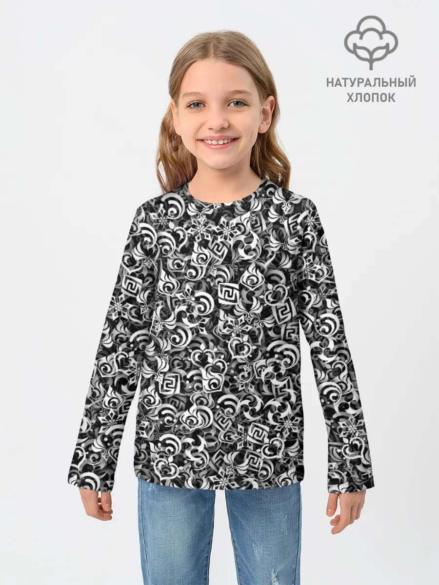 Детский лонгслив / Genshin impact elements