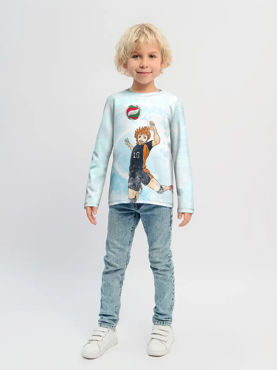 Детский лонгслив / Шоё Хината | Хайкю