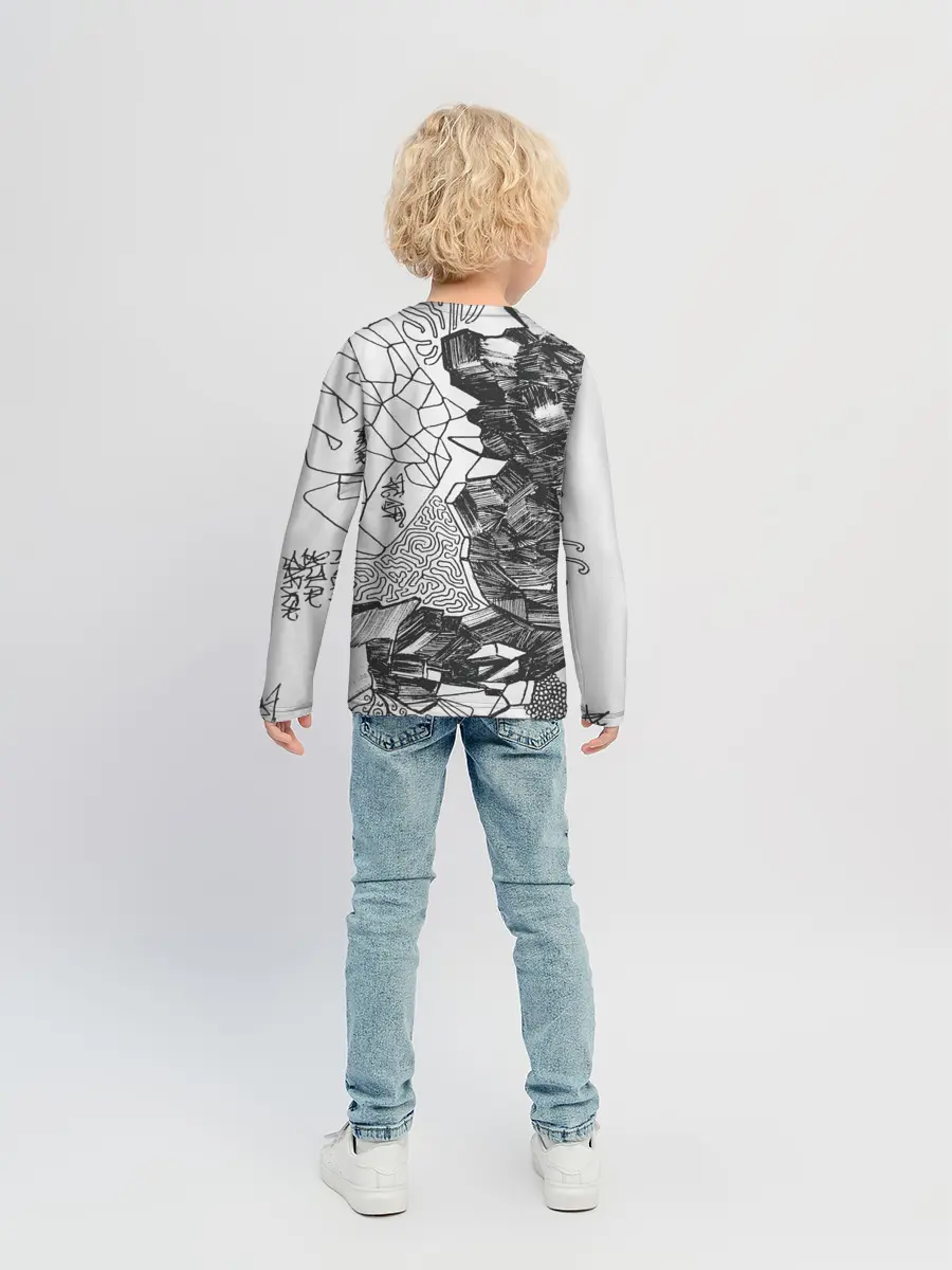 Детский лонгслив / Структурная мозайка