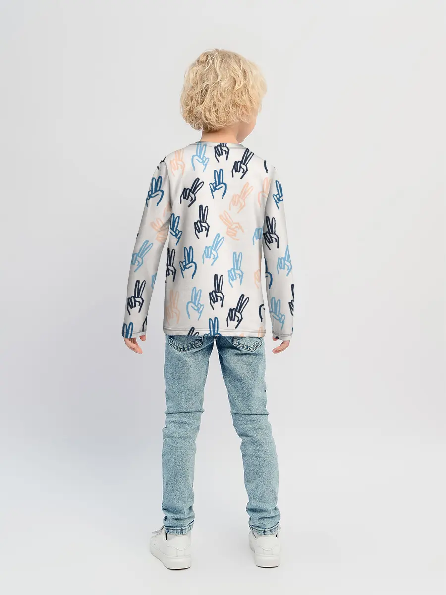 Детский лонгслив / Знаки победы