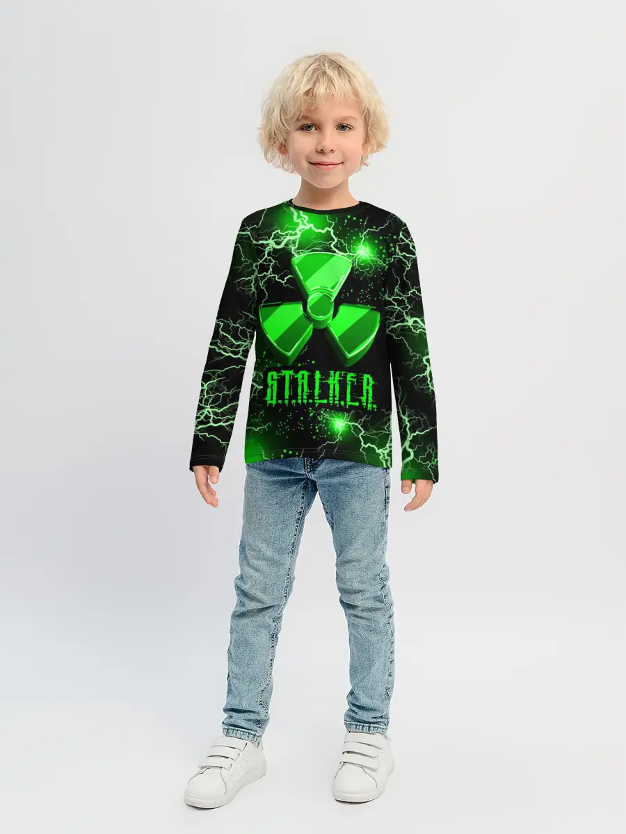 Детский лонгслив / S.T.A.L.K.E.R. NEON МОЛНИЯ