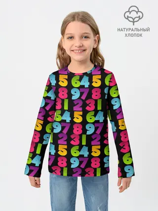 Детский лонгслив / цифры