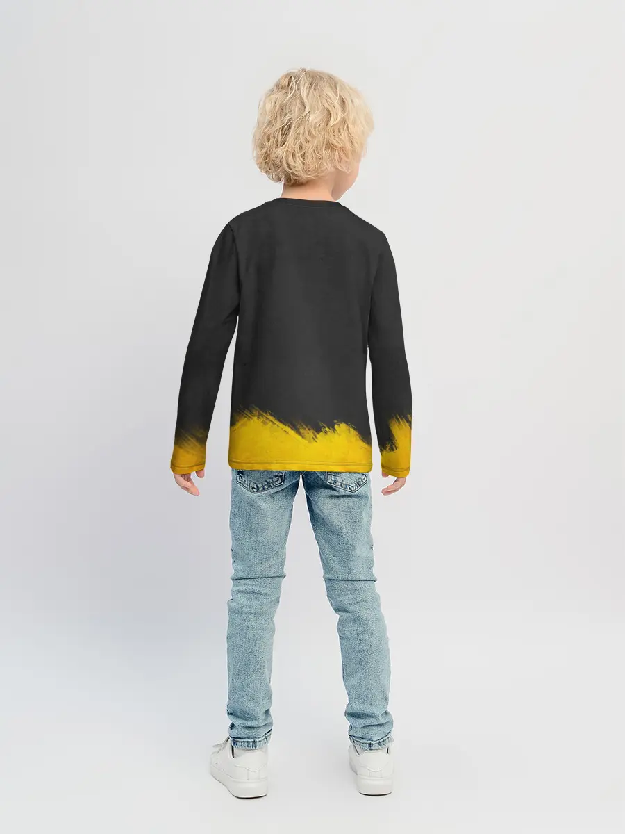 Детский лонгслив / Yellow and Black Armenia