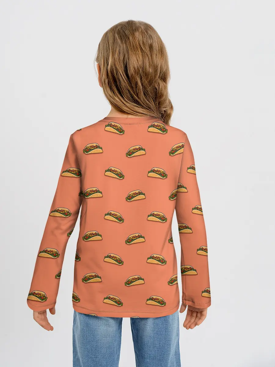 Детский лонгслив / Тако паттерн