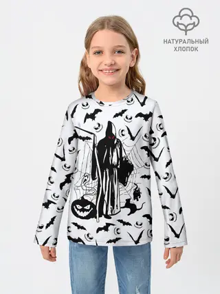 Детский лонгслив / Хэллоуин, Grim Reaper