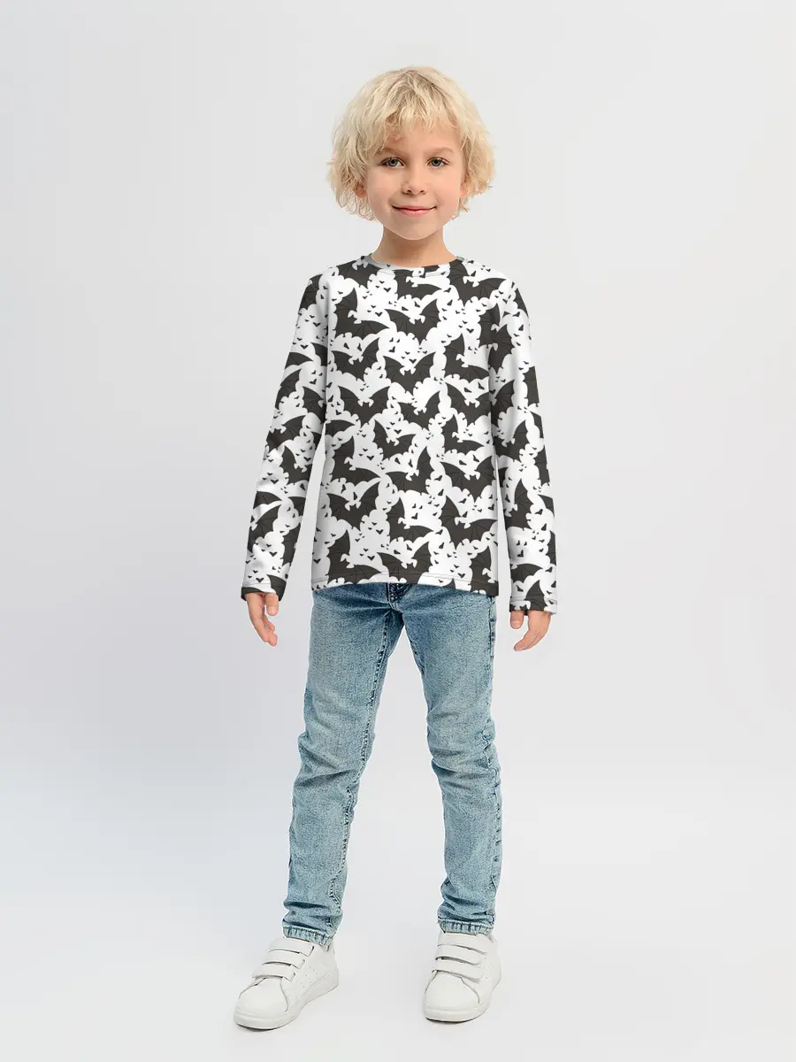 Детский лонгслив / Летучие мыши