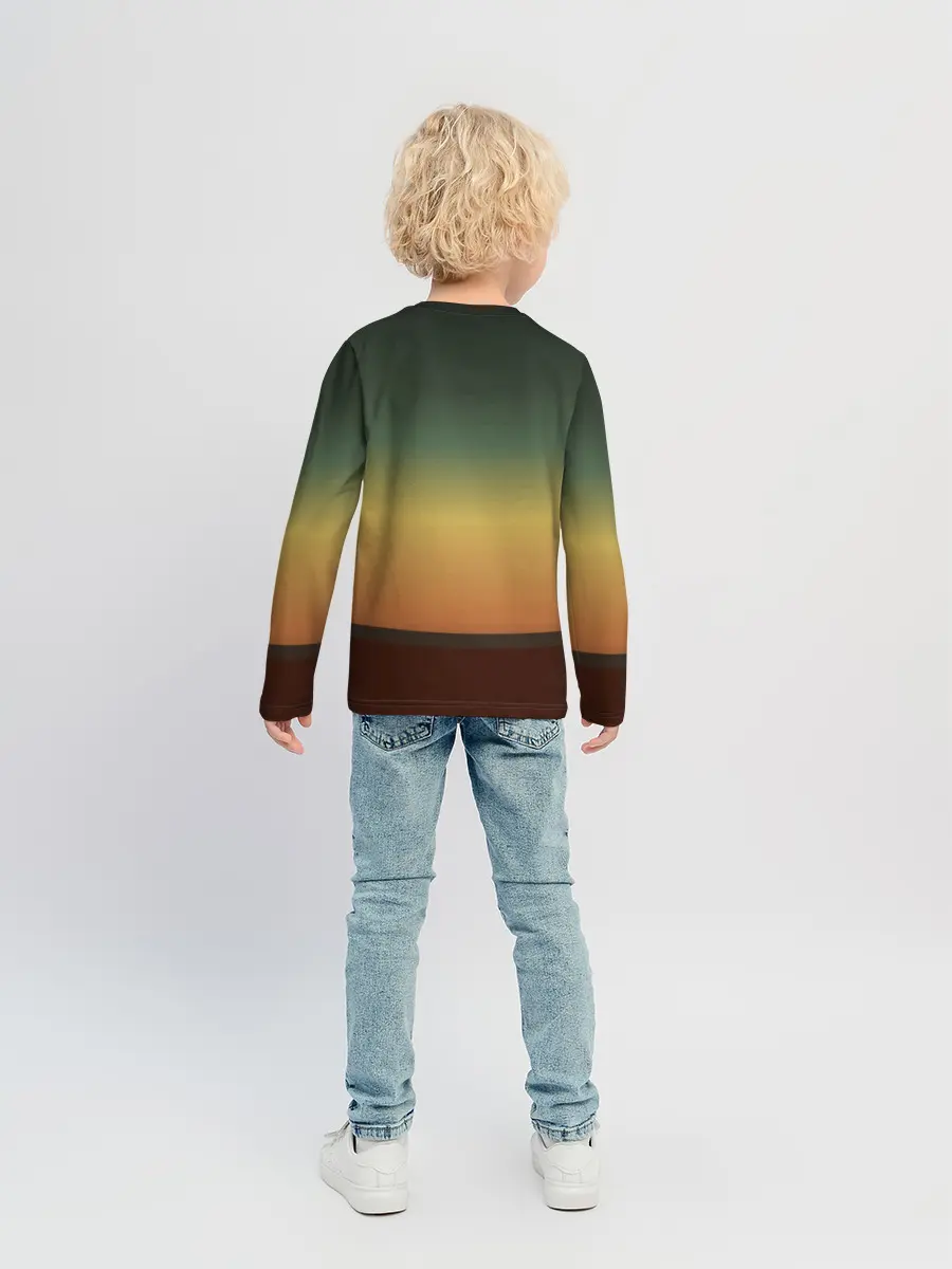 Детский лонгслив / Maneskin в лучах заката