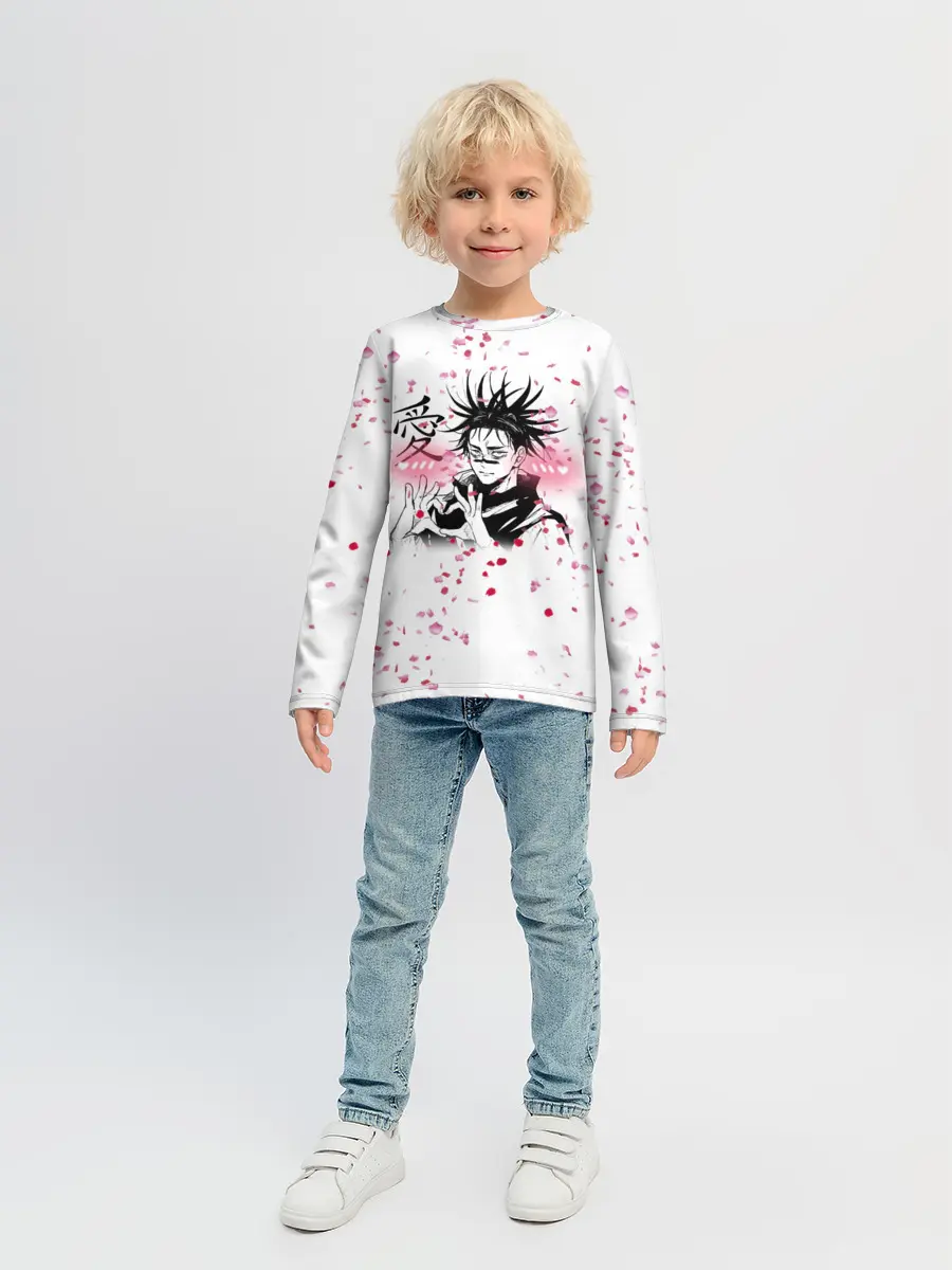 Детский лонгслив / Манга Аниме Любовь Сердце