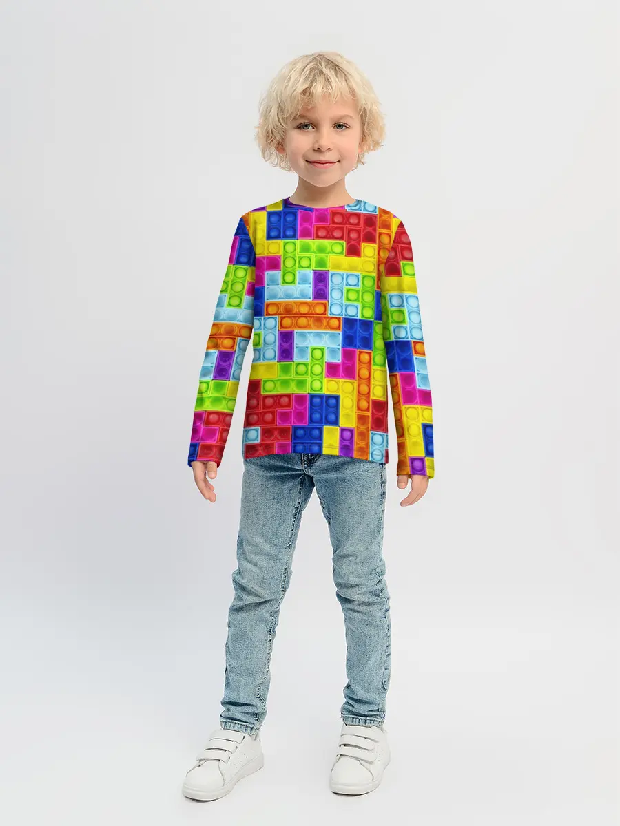 Детский лонгслив / POP IT | ПОП ИТ ПАЗЛ