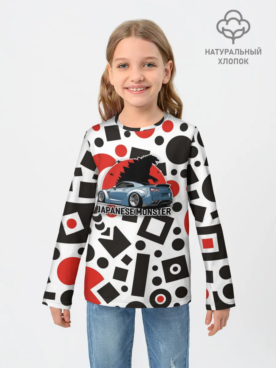 Детский лонгслив / Японские Монстры