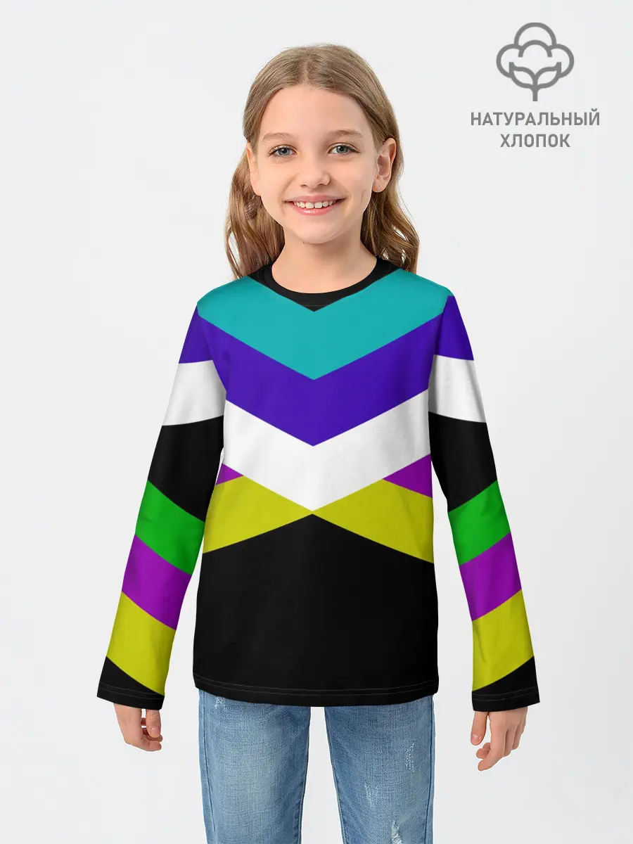 Детский лонгслив / Полосы