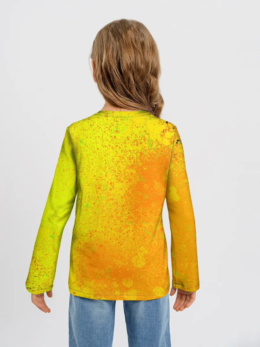 Детский лонгслив / Гитара и подсолнухи