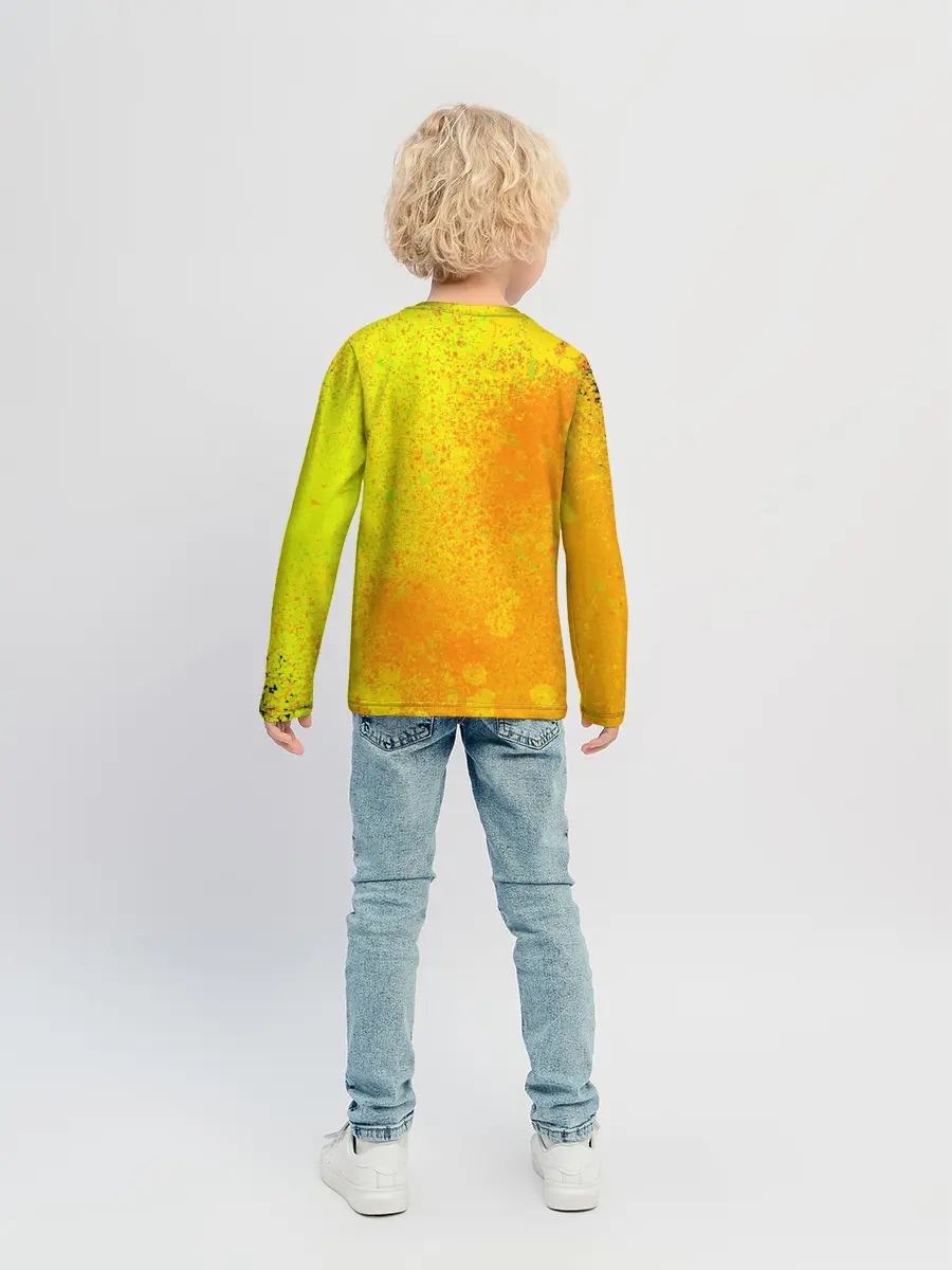 Детский лонгслив / Гитара и подсолнухи