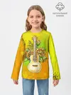 Детский лонгслив / Гитара и подсолнухи