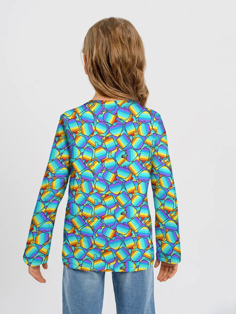 Детский лонгслив / POP IT MIX | ПОП ИТ