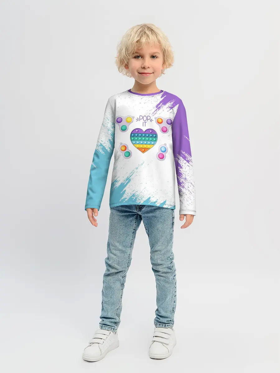 Детский лонгслив / POP IT HEART