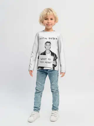 Детский лонгслив / JUSTIN BIEBER