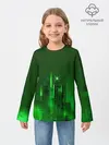 Детский лонгслив / Зеленый город